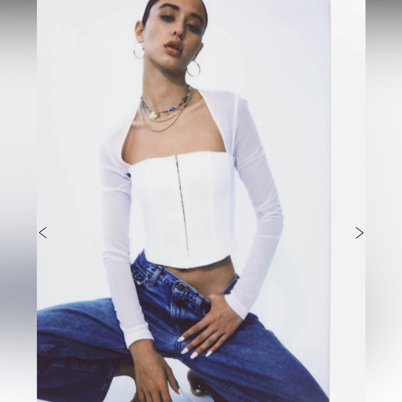 With Jean Al Top | White - Picture 3 of 8